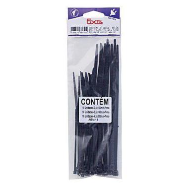Imagem de Abracadeira Nylon Preta Fixtil 30Un