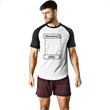 Imagem de Camiseta Raglan Assinatura escola final de ano 2024 - Alearts, EG