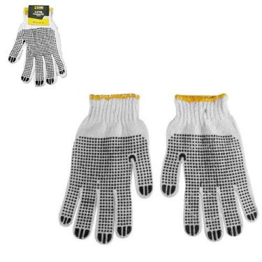 Imagem de Luva de malha emborrachada pigmentada branca tamanho unico mb tools - 