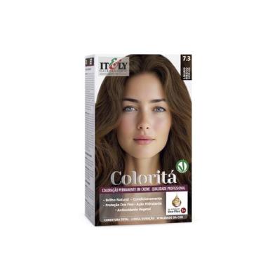 Imagem de Itely Coloração Profissional Permanente em Creme Coloritá 7.3 Louro Mé