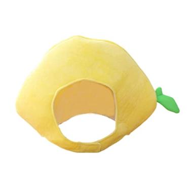 Imagem de Amosfun Chapéu de Limão, Gorro de Pelúcia de Frutas, Verde-claro, Unissex-adultos, Jovens Adultos, Festas e Eventos Temáticos, 44.00X27.00X27.00cm