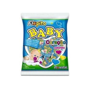 Imagem de Pirulito Coração Baby Colorido Florestal 200g (média de 50 pirulitos p