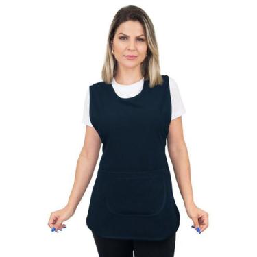Imagem de Bata de limpeza avental duplo com bolso e ajuste lateral - Demorgan Un