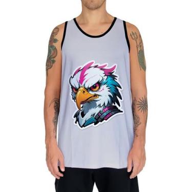 Imagem de Camiseta Regata Tshirt Animais Cyberpunk Águia Falcão HD 2 - Enjoy Sho