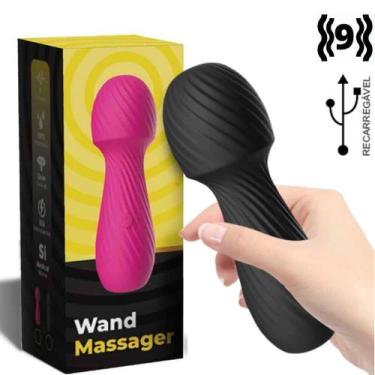 Imagem de Mini Varinha Magica Flexível Recarregável - Wand Massager - Vibrators
