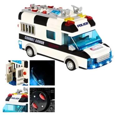 Imagem de Carro de Polícia quebra cabeça para montar  Brinquedo Educativo para C