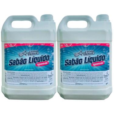 Imagem de Kit 2 Sabão Liquido Para Lavar Roupas, Tapetes E Pisos 5 Litros - GQ