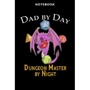 Imagem de Notebook Dād Bÿ Dāÿ Tāblētōp GifĀrt Fāthērs Dāÿ Dicē RPG Mēmē: 6" x 9", over 100 pages/Lined Journal,Appointment,Task Manager,Money,Stylish Paperback