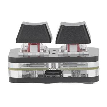 Imagem de 2 Teclas Interruptor Vermelho Teclado Mecânico Copiar Pasta para Jogos de Ritmo Mini Teclado Usb (Preto)