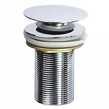 Imagem de Válvula Inteligente Click Up em Metal para Banheiro - Vedação Antiodor para Pia e Cuba