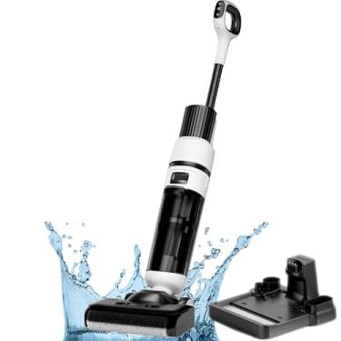 Imagem de Aspirador de pó portátil úmido e seco, máquina de limpeza de piso inteligente, sistema de limpeza automática, escova anti-emaranhamento, limpeza de dupla borda, aspirador de pó para carpetes de piso