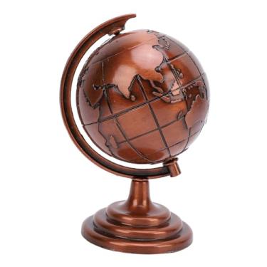 Imagem de Mini Globo Antigo, Globo Mundial Globo Antigo, Globo de Liga Educacional Geográfico Moderno Decoração de Mesa, Ornamento de Globo de Metal para Decoração de Estudo de Escritório,
