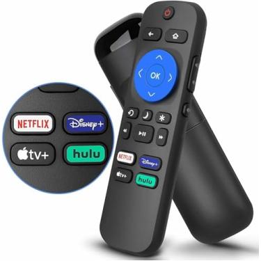 Imagem de Remoto substituído apenas para todas as TVs Roku, não é compatível com qualquer Roku Stick, Roku Streaming Stick, Roku Box.