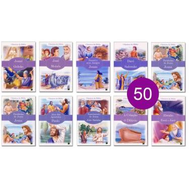 Imagem de Kit 50 Livrinhos Clássicos Da Bíblia Ii - Lembrancinha De Aniversário 