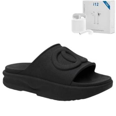 Imagem de Kit Chinelo Nuvem Slide Ortopédico Feminino Original Leve Confortável + Fone Bluetooth-Feminino