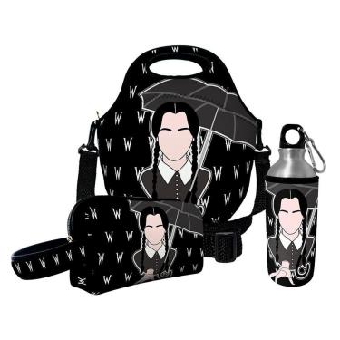 Imagem de Kit Escolar Infantil Lancheira Térmica + Necessaire Plus + Squeeze de Alumínio – ISOPRENE – Me-Unissex