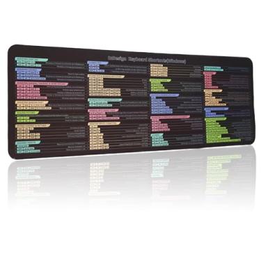Imagem de Mouse pad InDesign, atalhos de teclado InDesign para Windows, tamanho grande, impermeável, teclado antiderrapante, dicas de teclado, presentes para iniciantes com criação e design de tapete de mesa