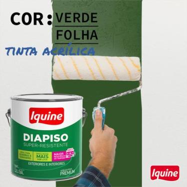 Imagem de Tinta Piso Diapiso Acrílica Acetinada Externa 18l Iquine Cores, Verde 