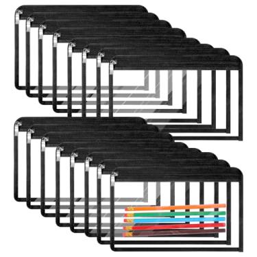 Imagem de JOUTYFOR 16 bolsas transparentes com zíper para lápis, bolsa de maquiagem de PVC, envelopes para armazenamento de pastas, bolsa multiuso para organização de arquivos de documentos, materiais de