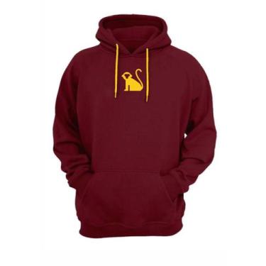 Imagem de Casaco De Moletom Masculino Blusa De Frio Flanelado Bolso Canguru - Re