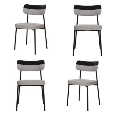 Imagem de Kit com 4 Cadeiras para Sala de Jantar Mona Yescasa