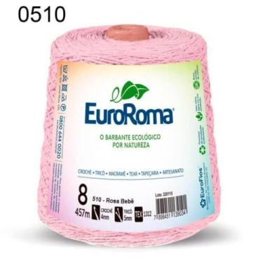Imagem de Barbante EuroRoma Colorido N.8 600g, 510-Rosa bebe