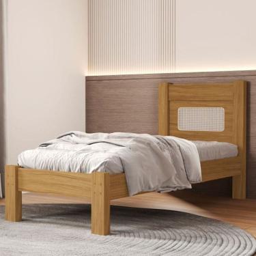 Imagem de Cama Casal para Quarto 100% MDF 95x117x199cm Marrom