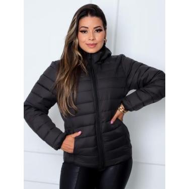 Imagem de Jaqueta Bobojaco Feminina Capuz Removivel Preta - Ast Store, P, Preto