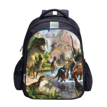 Imagem de MATMO Mochila de dinossauro para meninos, mochila escolar, mochila infantil, Dinossauro 6, One_Size, Desenho animado