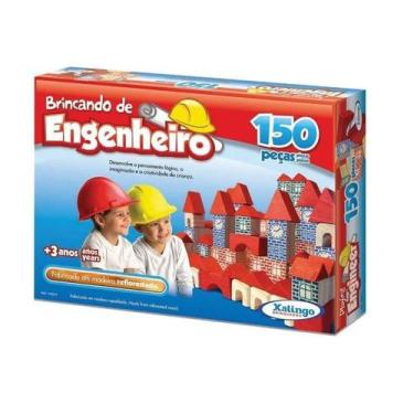 Imagem de Blocos de Montar - Brincando de Engenheiro - 150 peças - Xalingo