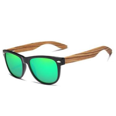 Imagem de Óculos de Sol Kingseven Retro Hastes de Madeira Unissex Nova Moda com 