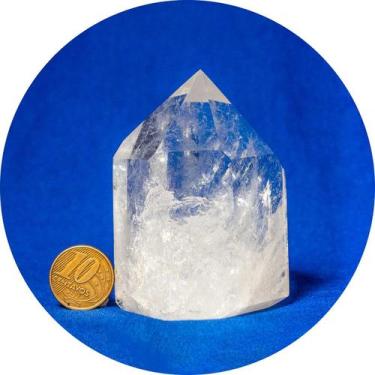 Imagem de Ponta Cristal Pedra Lapidado Natural 70 a 80 mm Tipo B - CristaisdeCur