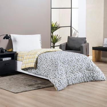 Imagem de Kit Edredom Dupla Face + Jogo de Cama Infantil Solteiro - Malha 100% A