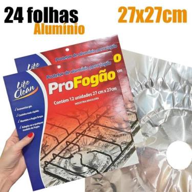 Imagem de Protetor de alumínio para fogão, forra Fogão, Alumínio, Tradicional, H