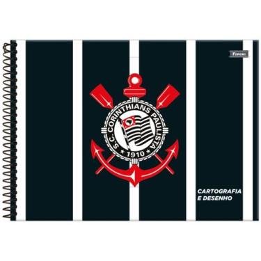 Imagem de Caderno Desenho Cartografia Corinthians Capa Dura - Foroni