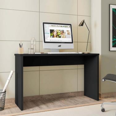 Imagem de Escrivaninha para Estudos com 127cm de Largura Gávea Preto - Móveis Leão