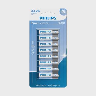 Imagem de Pilhas alcalinas aa philips blister com 16 unidades LR6P16B/59