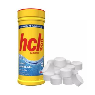 Imagem de Tablete De Cloro Mini Estabilizado Hcl 200 10g Com 80 Unidades Hidroal