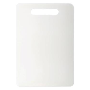 Imagem de Luciano Housewares Tábua de corte de plástico durável, tábua de cortar para uso na cozinha, ideal para cortar legumes, frutas e carnes, essenciais de cozinha, branca, 33,7 x 25,4 cm