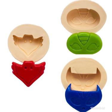Imagem de Molde de silicone kit pj masks