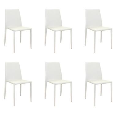 Imagem de Conjunto com 6 Cadeiras Amanda I Branco