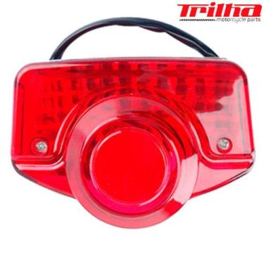 Imagem de Lanterna Traseira CG125 82 - Shineray A50 - Vermelha - Loja Duas Rodas