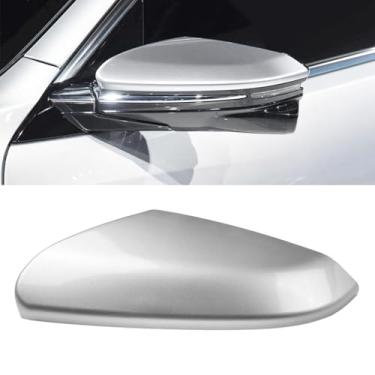 Imagem de OWITAT Compatível com Honda Civic 2016-2021 capa de espelho do lado esquerdo do motorista, substituição da capa do espelho retrovisor de porta para 10ª geração Civic, prateado para substituição do
