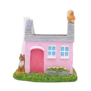 Imagem de Ｂｅｓｇａ Garden House Vaso em forma de decoração de decoração versátil escultura versátil estatueta de maconha de planta para jardinagem de gramado interior, Rosa