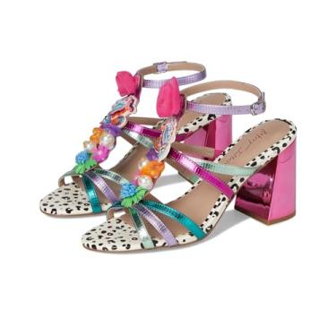 Imagem de Betsey Johnson Sandália feminina de salto Azallia, Rosa Multi, 38