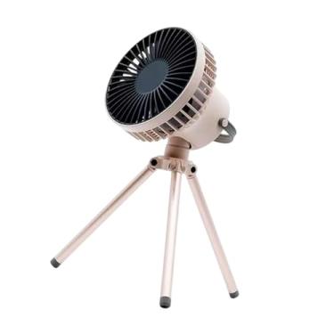 Imagem de Fã de acampamento com ventilador de resfriamento de ar do tripé Quietas limpeza fácil, com suspensão leve, multifuncional para acampamento externo