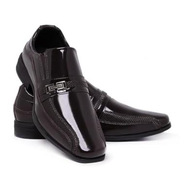 Imagem de Sapato Social Masculino Bico Fino Elegante Pull On 836 (Marrom, BR, Adulto, Numérico, 38)