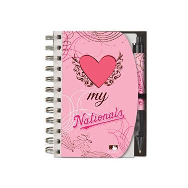 Imagem de National Design Conjunto de canetas femininas de bolso para notebook e alça de luxo Washington Nationals 12283-YL3)