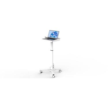 Imagem de Mount Plus MB-C05N Carrinho médico para estação de trabalho para laptop com rodas, suporte de scanner oral | Carrinho de laboratório com rolamento ajustável em altura com grande mesa para consultório