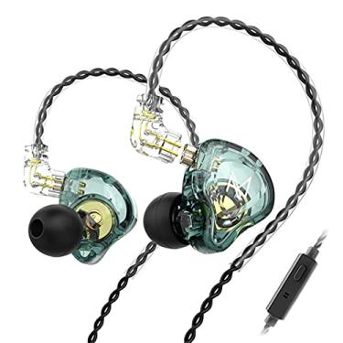 Imagem de KAMINRUN TRN MT1 fones de ouvido intra-auriculares, fone de ouvido intra-auricular HiFi com novo monitor magnético dinâmico composto de 10 mm com pino C destacável cabo de 0,75 mm (com microfone